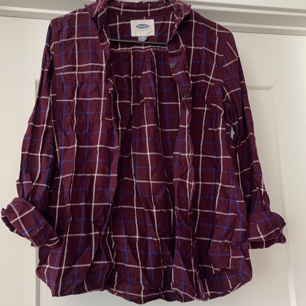 Fall ready plaid shirt.